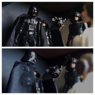 VADER: "And, now Your Highness, we will discuss the location of your hidden Rebel base." The Princess's face is filled with defiance, which slowly gives way to fear as a giant black torture robot enters behind Vader. #starwars #anhwt #starwarstoycrew #jbscrew #blackdeathcrew #starwarstoypix #starwarstoyfigs #toyshelf